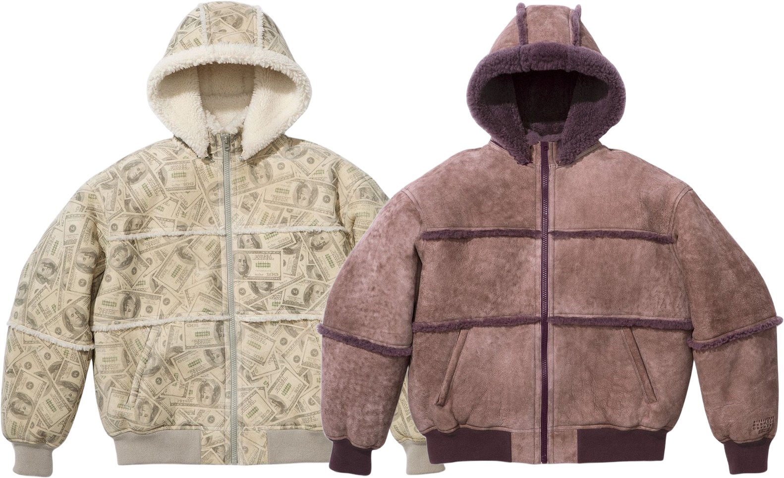 Supreme®/MM6 Maison Margiela Hooded Shearling Bomber Jacket